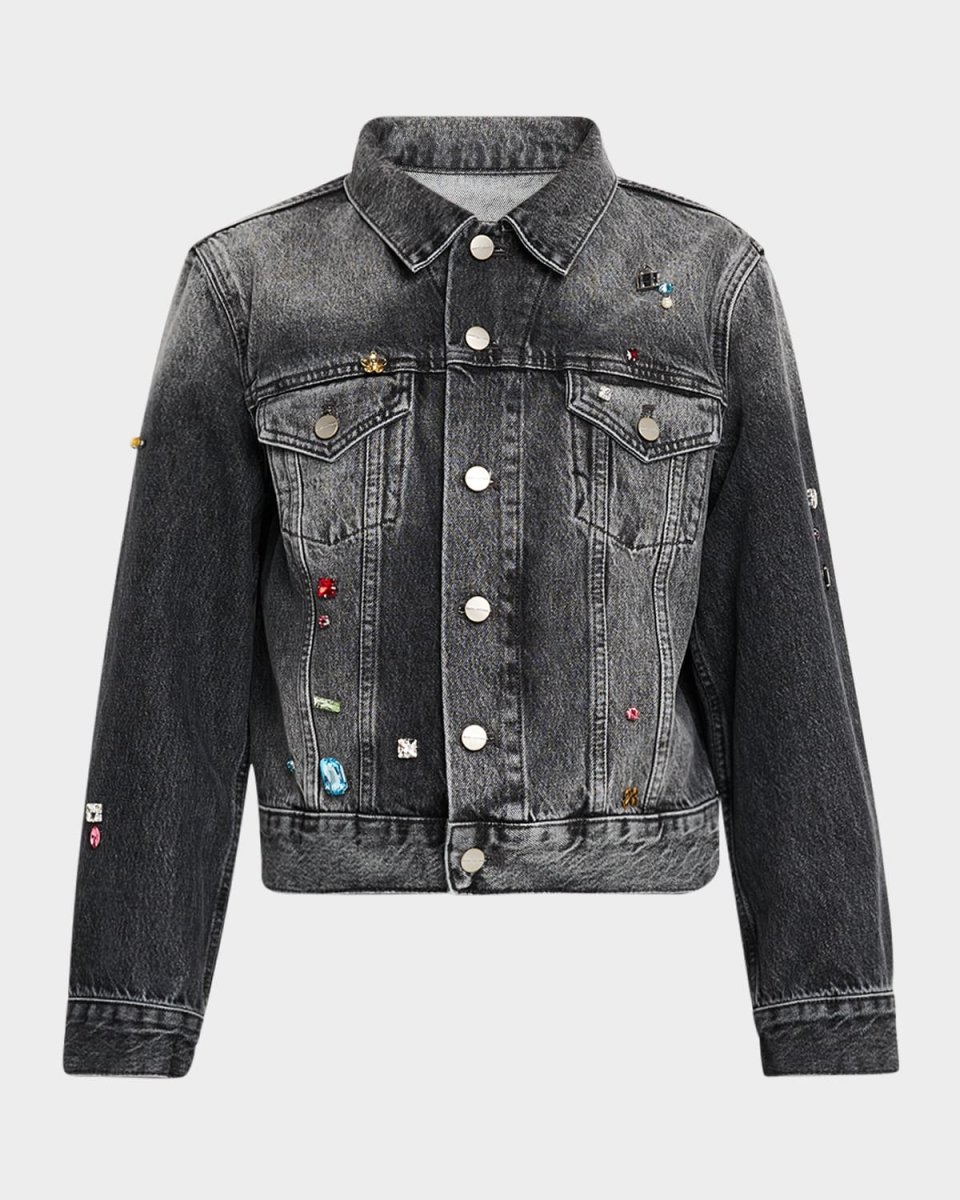 Charm Denim Shrunken Trucker Jacket